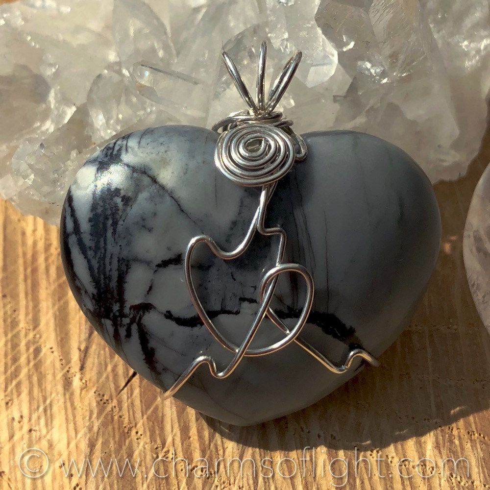 Picasso Jasper Heart Pendant